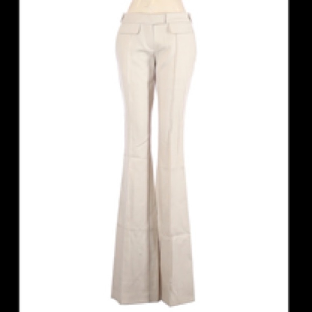 Barbara Bui Cream Wool Trousers SZ 38